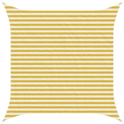 Voile d'ombre Jaune et blanc 3 x 3 m HDPE 646893646893