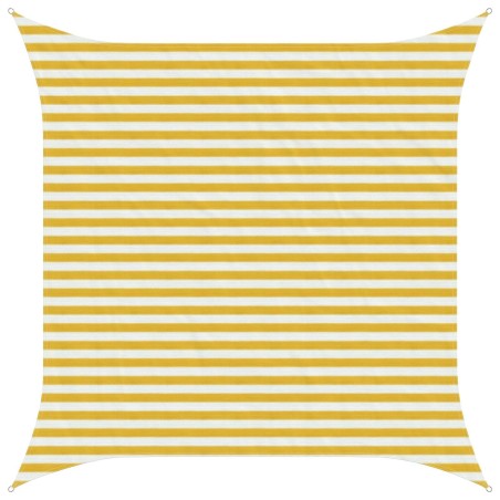 Voile d'ombre Jaune et blanc 3 x 3 m HDPE 646893646893
