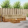 Ensemble de canapés d'extérieur 5 pcs Naturel et Beige 646894646894