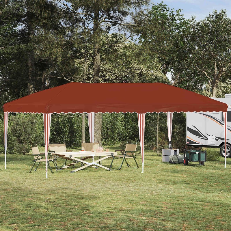 Tente de fête pop-up 575 x 290 x 245 cm Terre cuite 646902646902