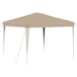 Tente de fête pop-up 288 x 288 x 245 cm Crème Tissu Oxford 646906646906