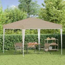 Tente de fête pop-up 288 x 288 x 245 cm Crème Tissu Oxford 646906646906