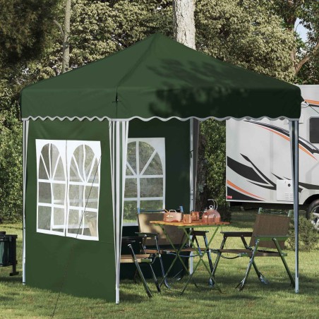 Tente de fête pop-up 195 x 195 x 245 cm Vert Tissu Oxford 646908646908