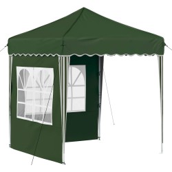 Tente de fête pop-up 195 x 195 x 245 cm Vert Tissu Oxford 646908646908