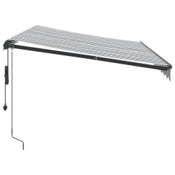 Auvent rétractable automatique avec LED anthracite et blanc 646910646910