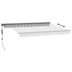Auvent rétractable automatique avec LED anthracite et blanc 646910646910