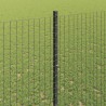 Clôture en fil soudé avec poteaux 25 x 1,4 m Gris Maille 646913646913