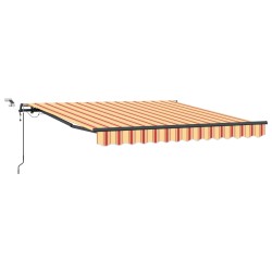 Auvent rétractable Jaune et Orange 350 x 250 cm Polyester 646925646925