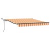 Auvent rétractable Jaune et Orange 350 x 250 cm Polyester 646925646925