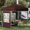 Tente de fête pop-up 195 x 195 x 245 cm Marron Tissu Oxford 646929646929