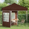 Tente de fête pop-up 195 x 195 x 245 cm Marron Tissu Oxford 646929646929