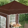 Tente de fête pop-up 195 x 195 x 245 cm Marron Tissu Oxford 646929646929