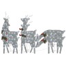Rennes de Noël 6 pcs Argenté Blanc froid Maille 646931646931