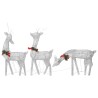 Rennes de Noël 6 pcs Argenté Blanc froid Maille 646931646931
