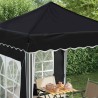 Tente de fête pop-up 195 x 195 x 245 cm Anthracite Tissu Oxford 646933646933