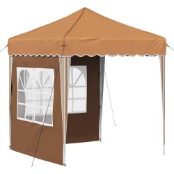 Tente de fête pop-up 195 x 195 x 245 cm Beige Tissu Oxford 646934646934
