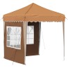 Tente de fête pop-up 195 x 195 x 245 cm Beige Tissu Oxford 646934646934