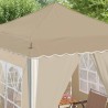 Tente de fête pop-up 195 x 195 x 245 cm Crème Tissu Oxford 646936646936