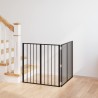 Porte pour chien 2 pcs Noir 80 x 80 cm Acier galvanisé 646942646942