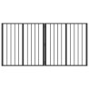 Porte pour chien 2 pcs Noir 80 x 80 cm Acier galvanisé 646942646942