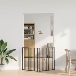 Porte pour chien 2 pcs Noir 80 x 80 cm Acier galvanisé 646942646942
