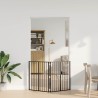 Porte pour chien 2 pcs Noir 80 x 80 cm Acier galvanisé 646942646942