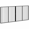 Porte pour chien 2 pcs Noir 80 x 80 cm Acier galvanisé 646942646942