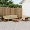 Ensemble de canapés d'extérieur 7 pcs Naturel et Beige 646951646951