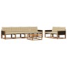 Ensemble de canapés d'extérieur 7 pcs Naturel et Beige 646951646951