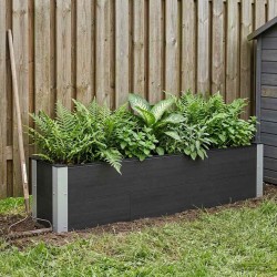 Jardinière surélevée Noir 150 x 30 x 36 cm 646957646957