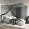 Filet anti-moustiques pour lit 156 mailles 3 pcs Noir Polyester 646958646958