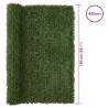 Clôture Artificielle Vert clair 1,5 x 4 m PVC et Acier 646966646966