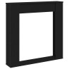 Habillage de cheminée en chêne noir 100 x 20 x 100 cm bois d'ingénierie 646982646982