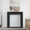 Habillage de cheminée en chêne noir 100 x 20 x 100 cm bois d'ingénierie 646982646982
