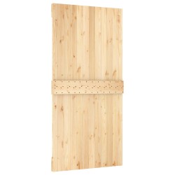 Porte coulissante Naturel et noir 100 x 210 cm 646988646988