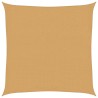 Voile d'ombrage 160 g/m² carré sable 3,6x3,6 m PEHD 646994646994