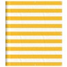 Paravent de balcon à rayures jaunes et blanches 120 x 1000 cm 646995646995