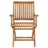 Chaises pliables de jardin avec coussins lot de 4 Teck solide 646998646998