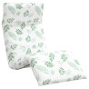 Transat pliant en tissu Oxford motif feuilles 175 x 54 x 8,5 cm 647000647000