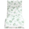 Transat pliant en tissu Oxford motif feuilles 175 x 54 x 8,5 cm 647000647000
