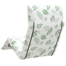 Transat pliant en tissu Oxford motif feuilles 175 x 54 x 8,5 cm 647000647000