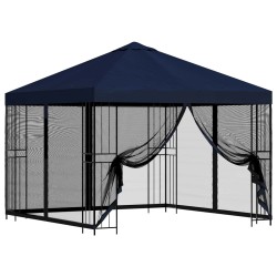 Abri de jardin avec parois 3 x 3 m Bleu Polyester et Acier 647002647002