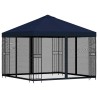 Abri de jardin avec parois 3 x 3 m Bleu Polyester et Acier 647002647002