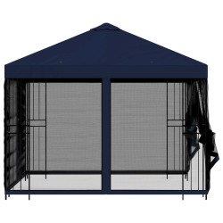 Abri de jardin avec parois 3 x 3 m Bleu Polyester et Acier 647002647002