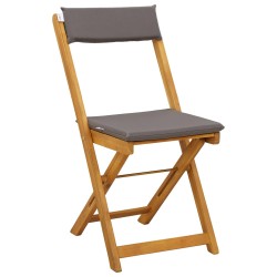 Chaises de bistrot d'extérieur 2 pcs Gris foncé 40 x 53 x 80 cm 647011647011