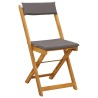 Chaises de bistrot d'extérieur 2 pcs Gris foncé 40 x 53 x 80 cm 647011647011