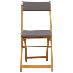 Chaises de bistrot d'extérieur 2 pcs Gris foncé 40 x 53 x 80 cm 647011647011