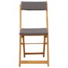 Chaises de bistrot d'extérieur 2 pcs Gris foncé 40 x 53 x 80 cm 647011647011