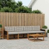 Ensemble de canapés d'extérieur 7 pcs Naturel et gris clair 647012647012