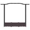 Lit Élevé avec Treillis et Toit Marron 169 x 40 x 123 cm PP 647015647015